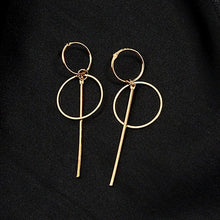 Load image into Gallery viewer, NEW Gold Metal Tassel Earrings for Women Long Circle Pendant Earings Fashion Jewelry Statement Geometric Vorbellen Voor Vrouwen